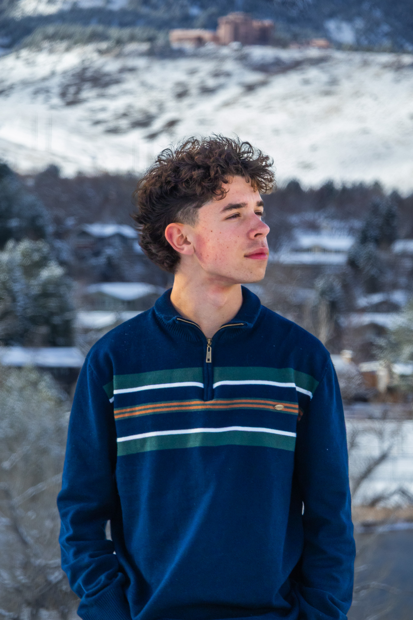 Portrait in grayscale