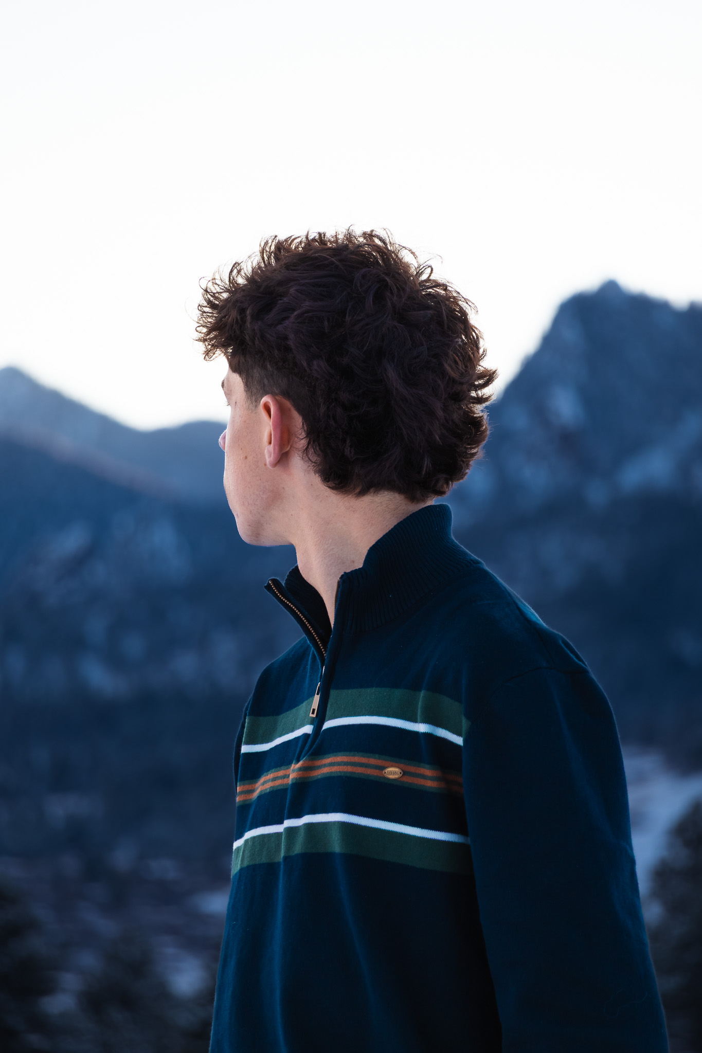 Portrait in grayscale